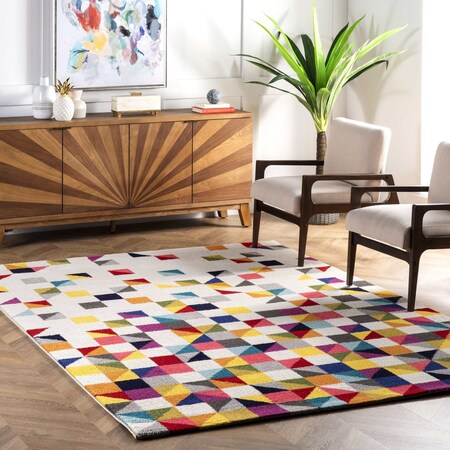 Nuloom Takisha Triangle Area Rug 8ft x 10ft ECCR16A-8010